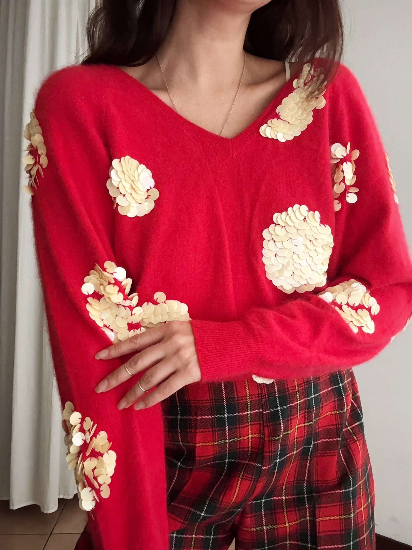 Maglione rosso morbidissimo M