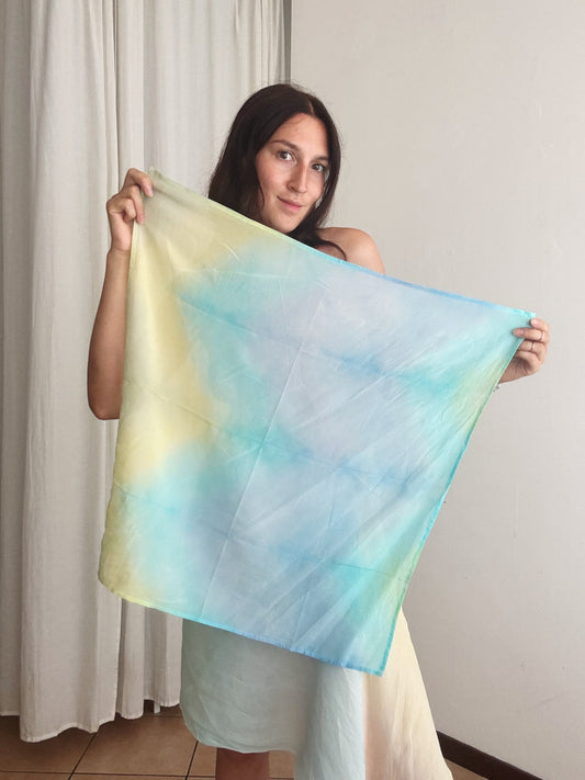 Foulard seta tiedye 63x62