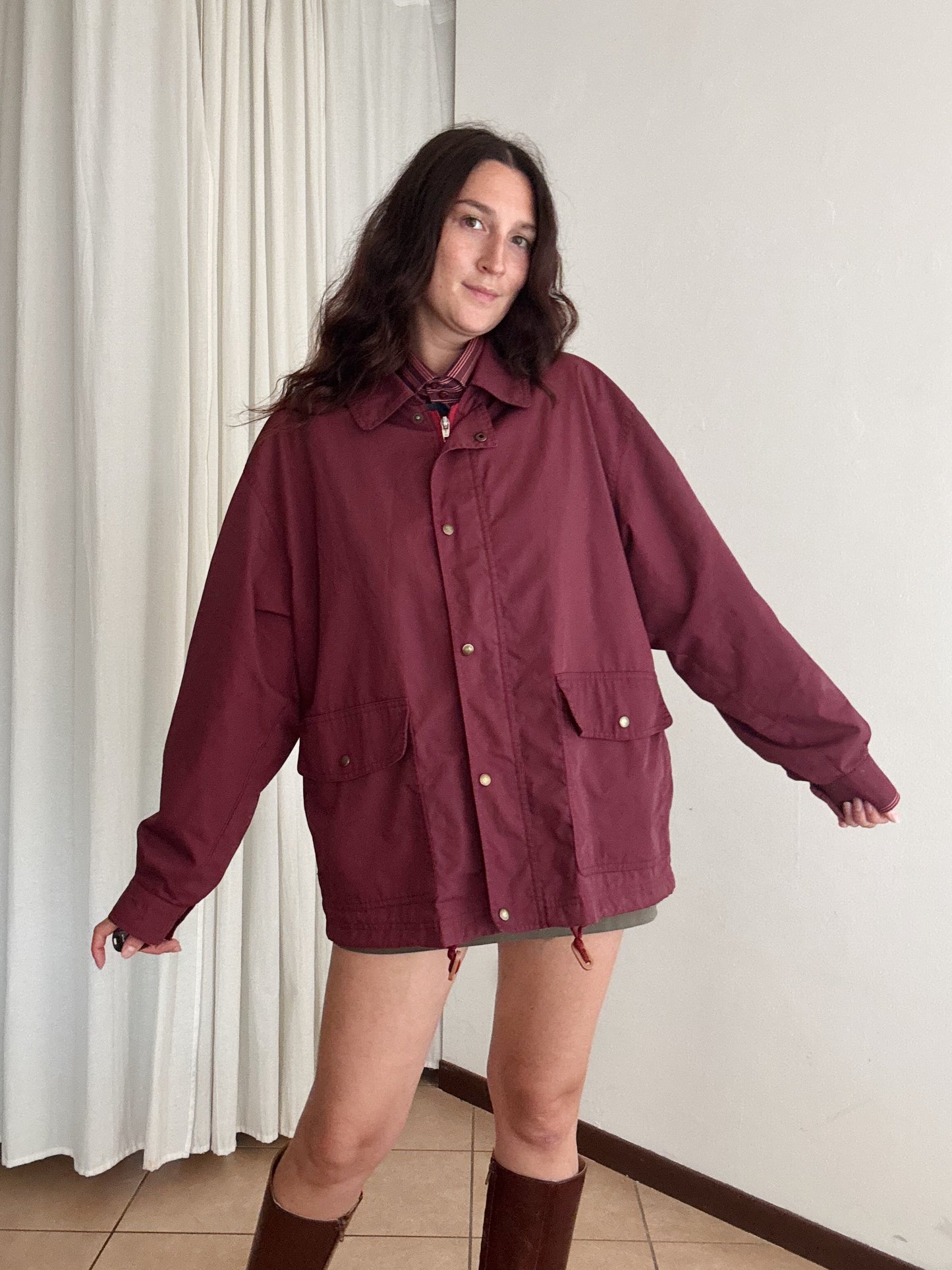 Giacca da uomo bordeaux L