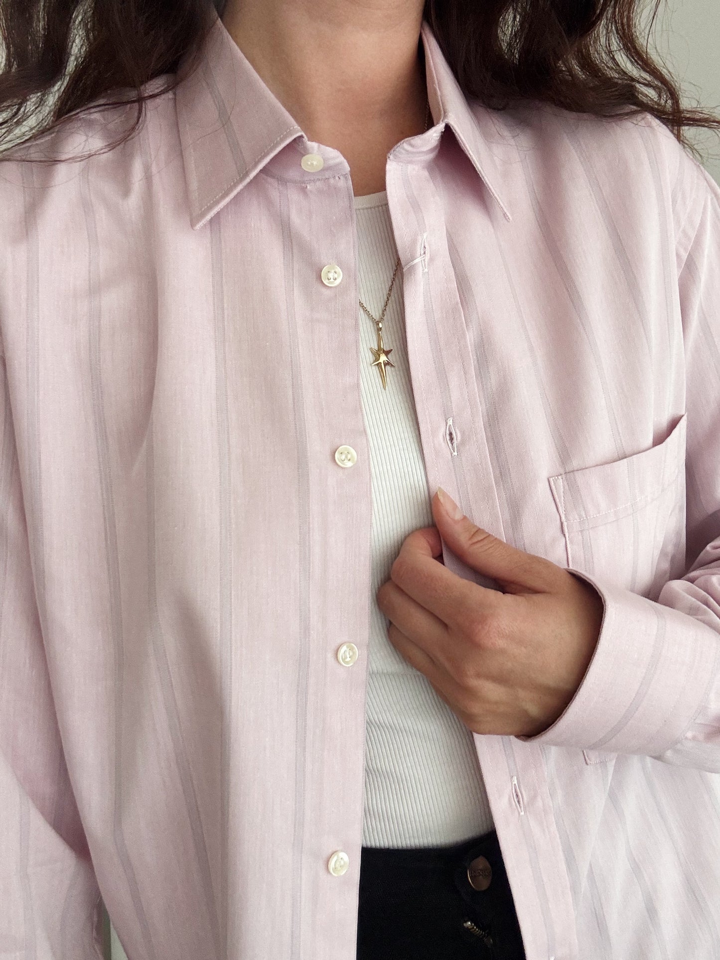 Camicia uomo rosa S