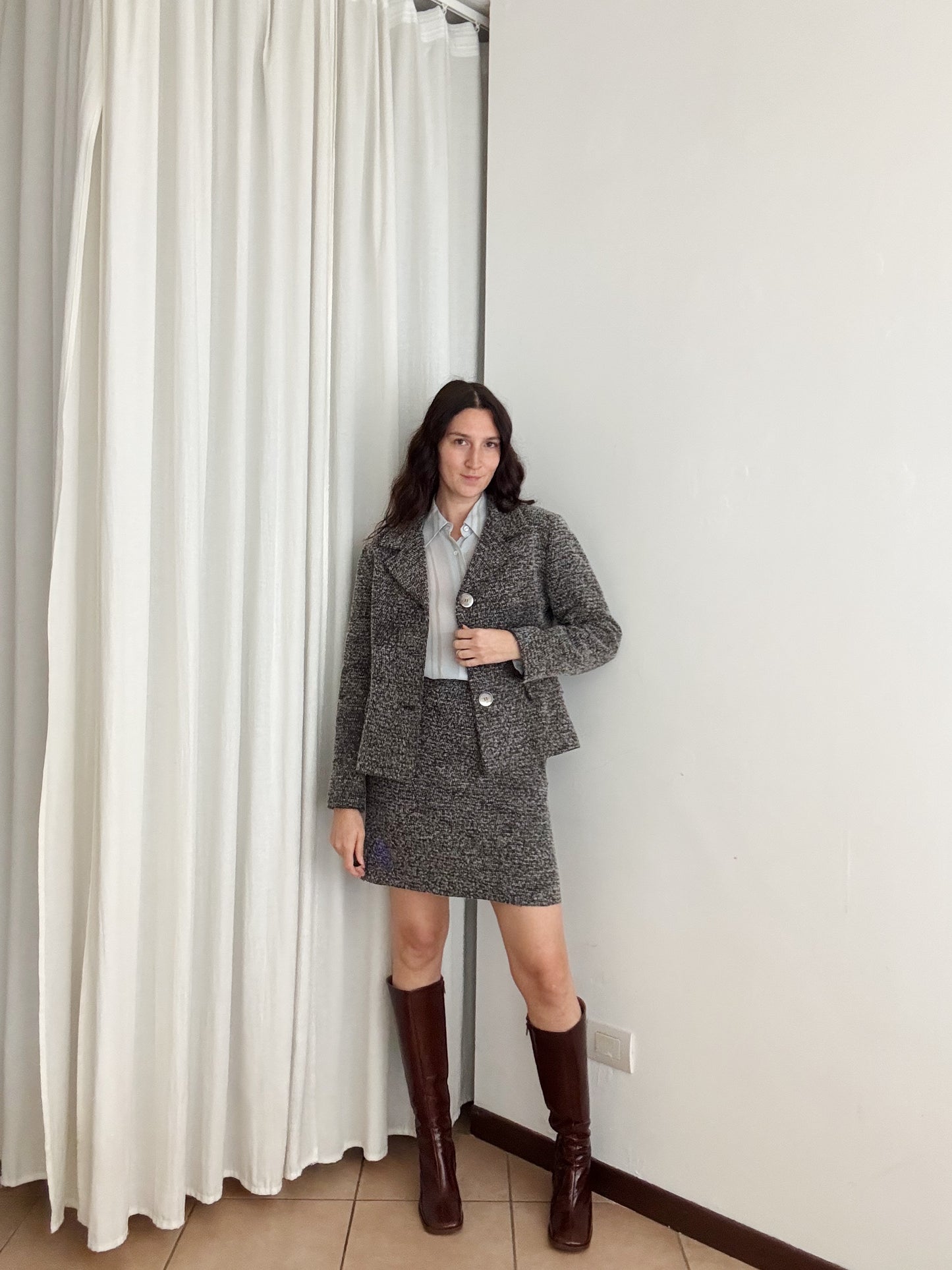 Completo lana grigio 42