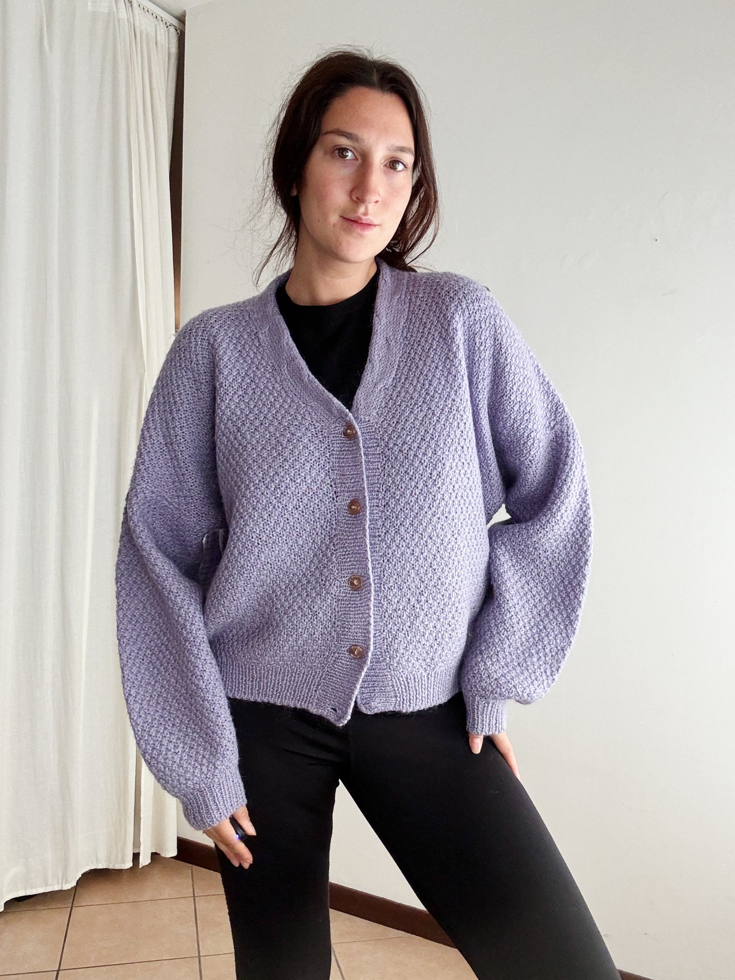 Cardigan lilla L