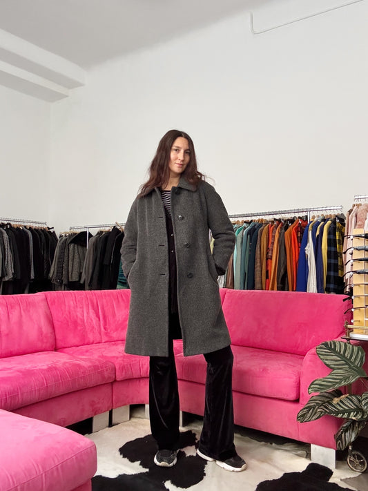 Cappotto corto grigio 42