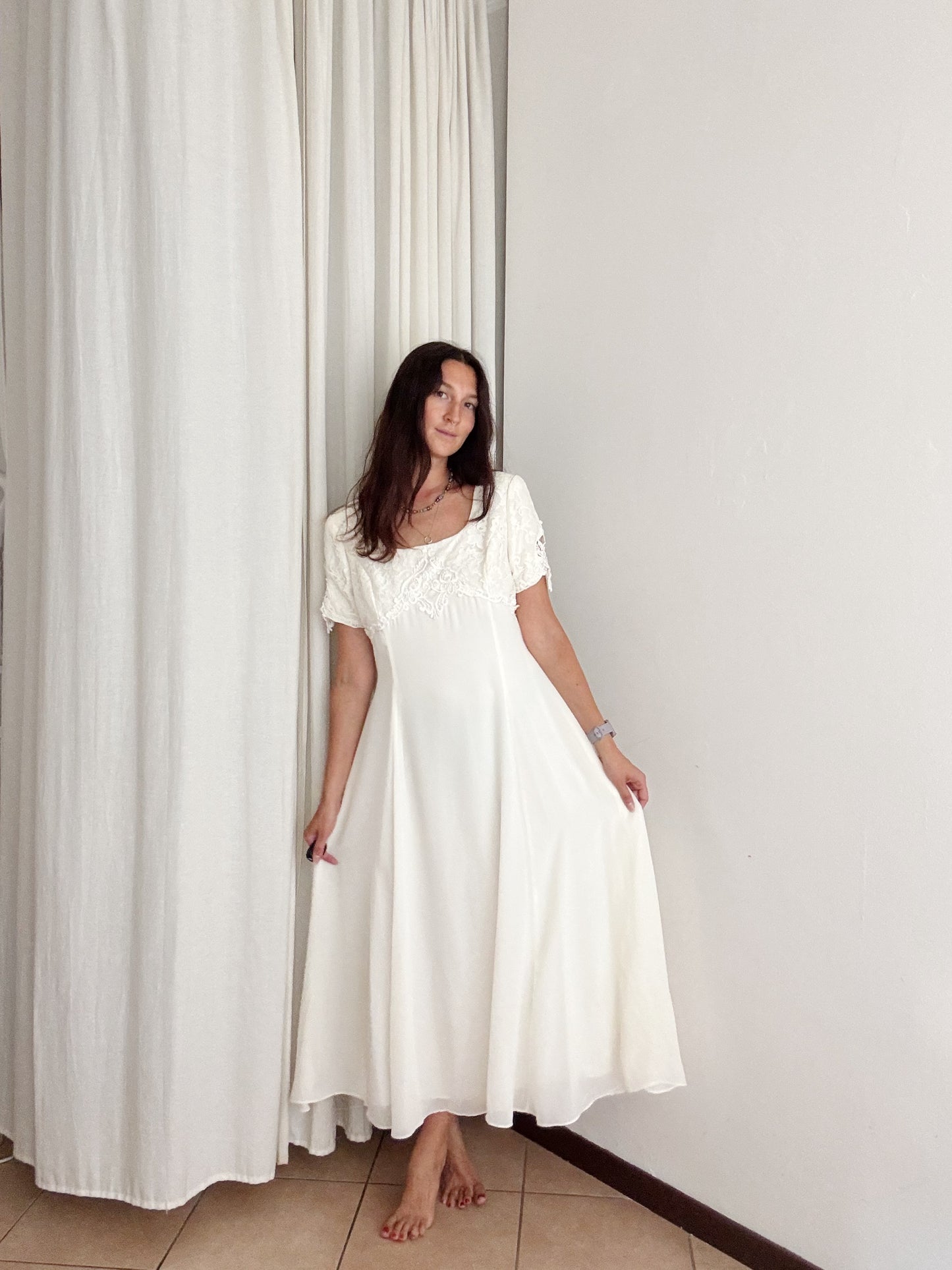 Abito lungo bianco M/L