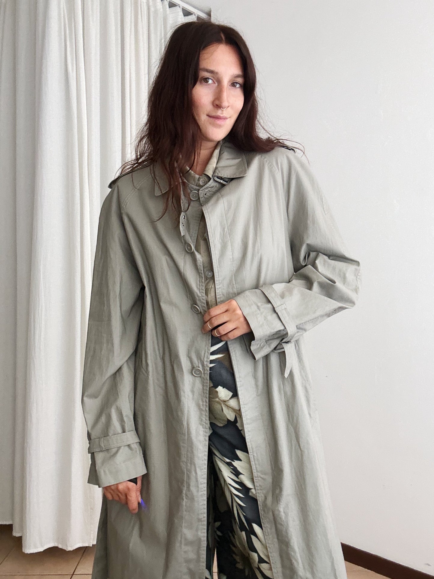 Trench unisex grigio 50