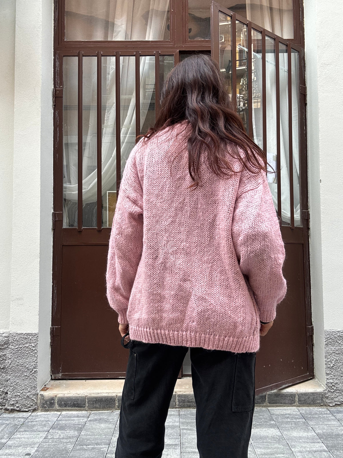 Maglione rosa L