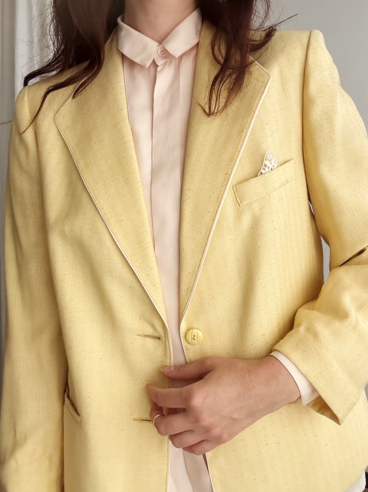Blazer giallo pastello M