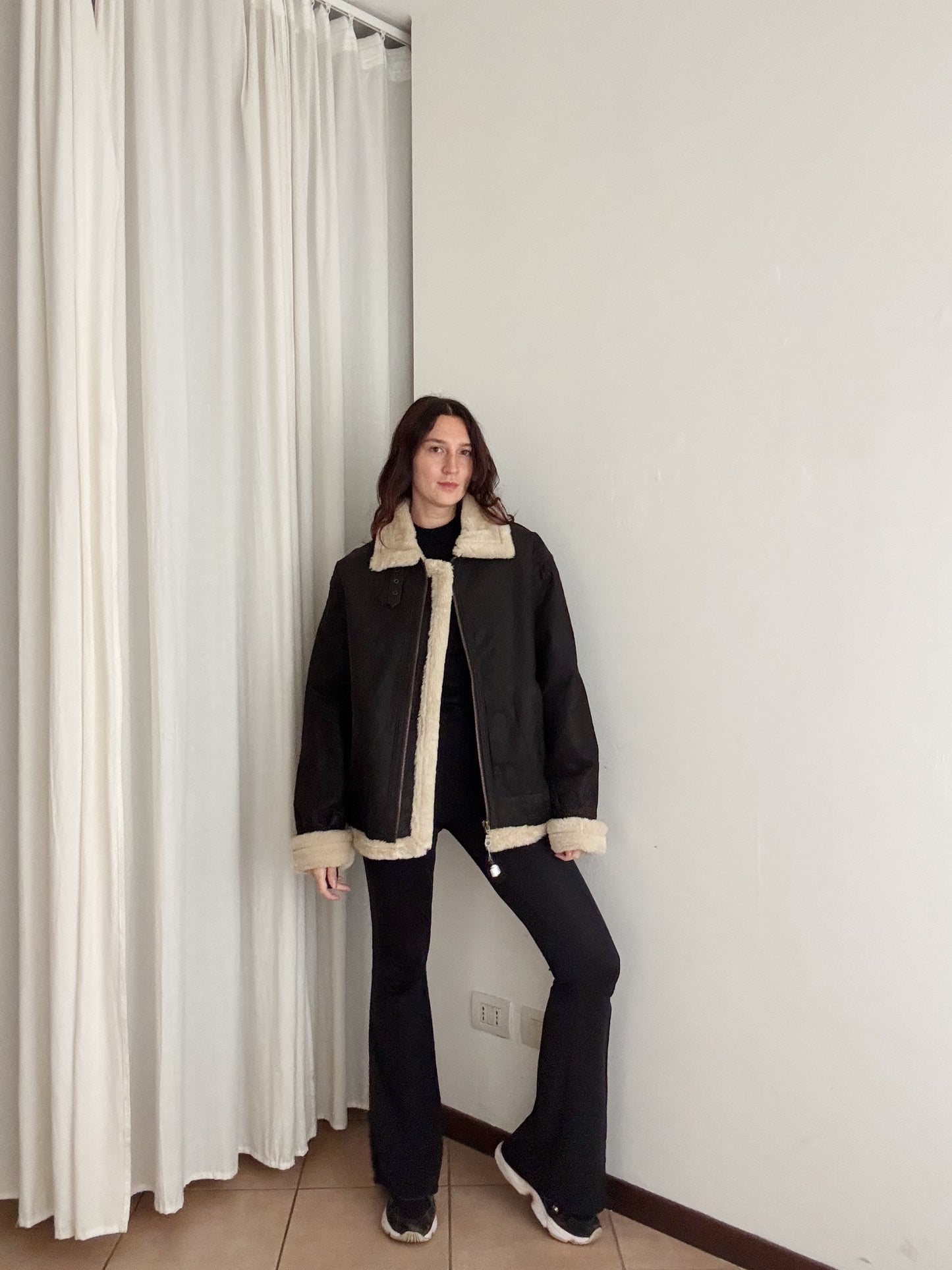 Montone maschile marrone L