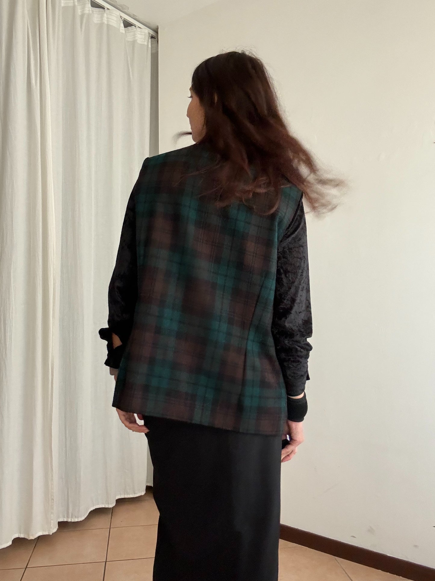 Gilet tartan XL