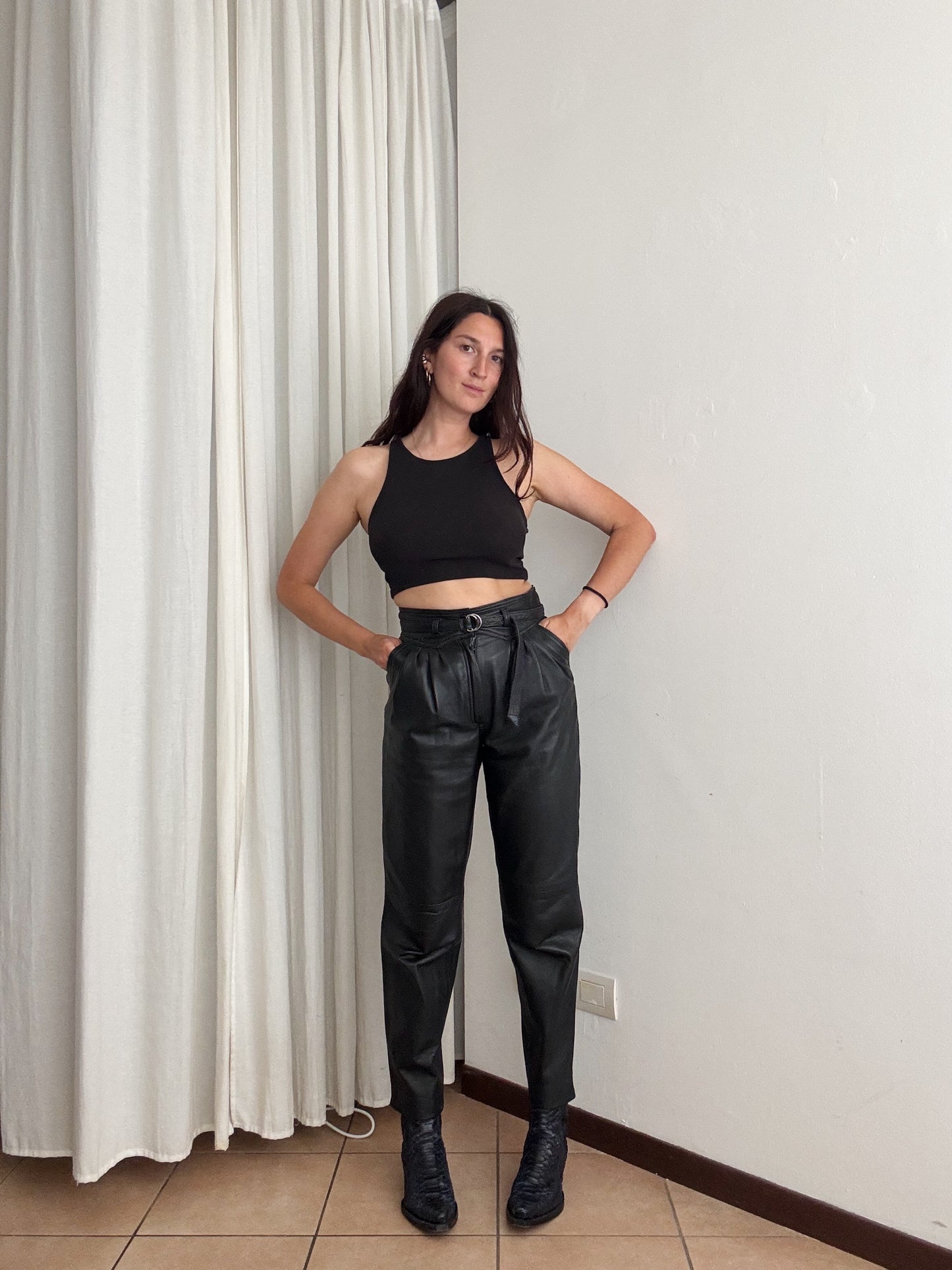 Pantaloni pelle 42