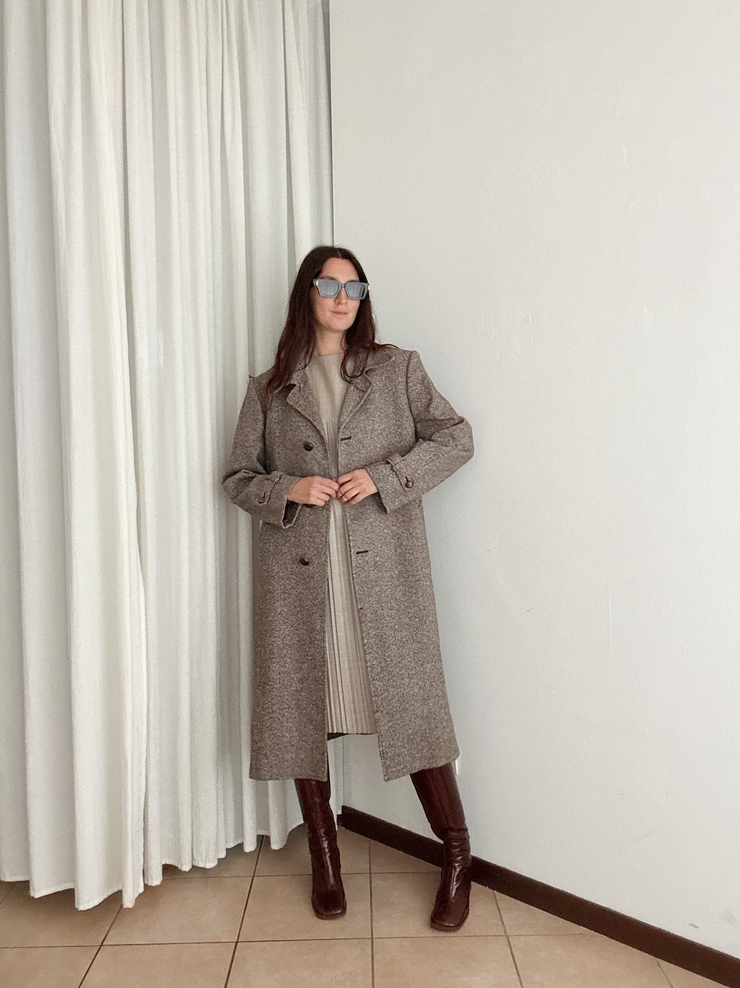 Cappotto da uomo marrone M