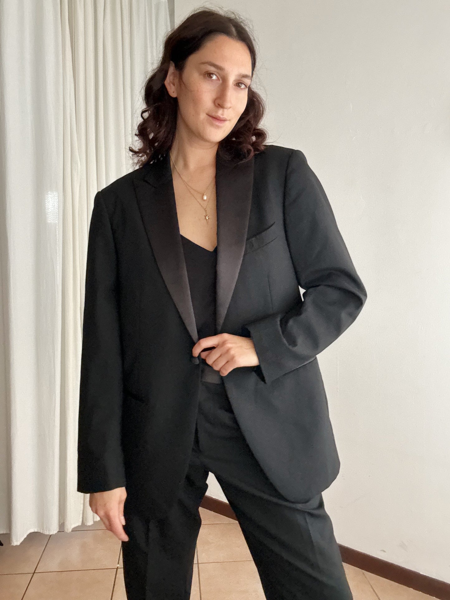 Completo lana nero 50