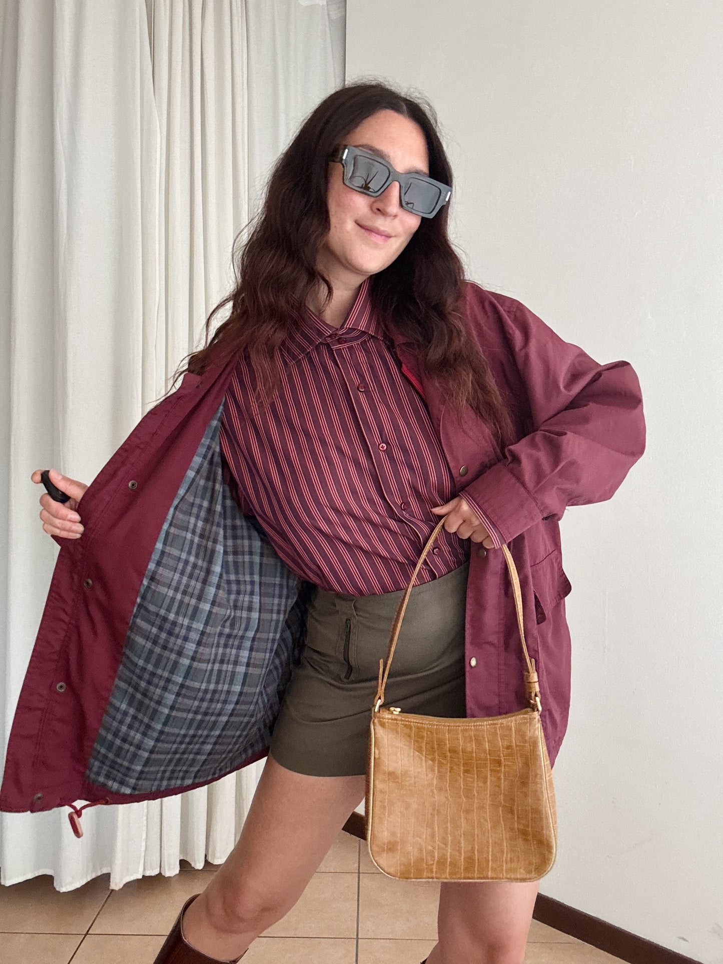 Giacca da uomo bordeaux L