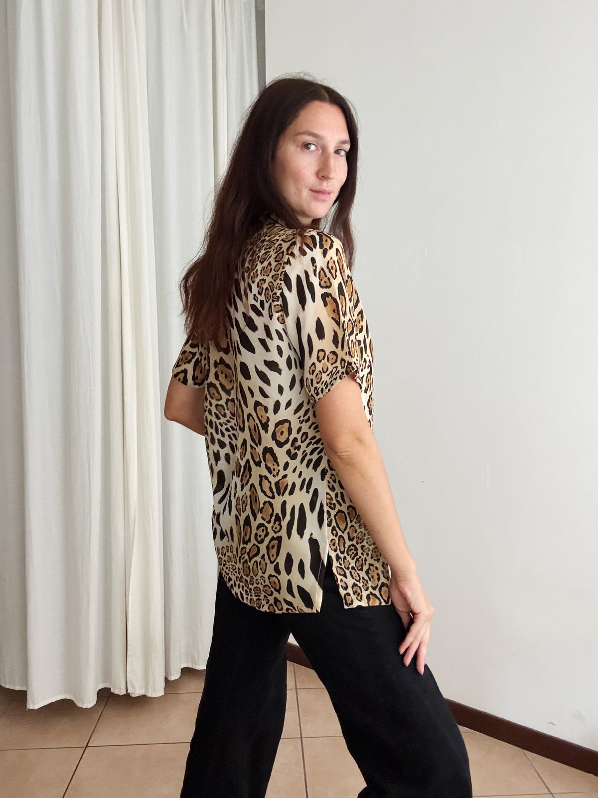 Camicia leopardata M