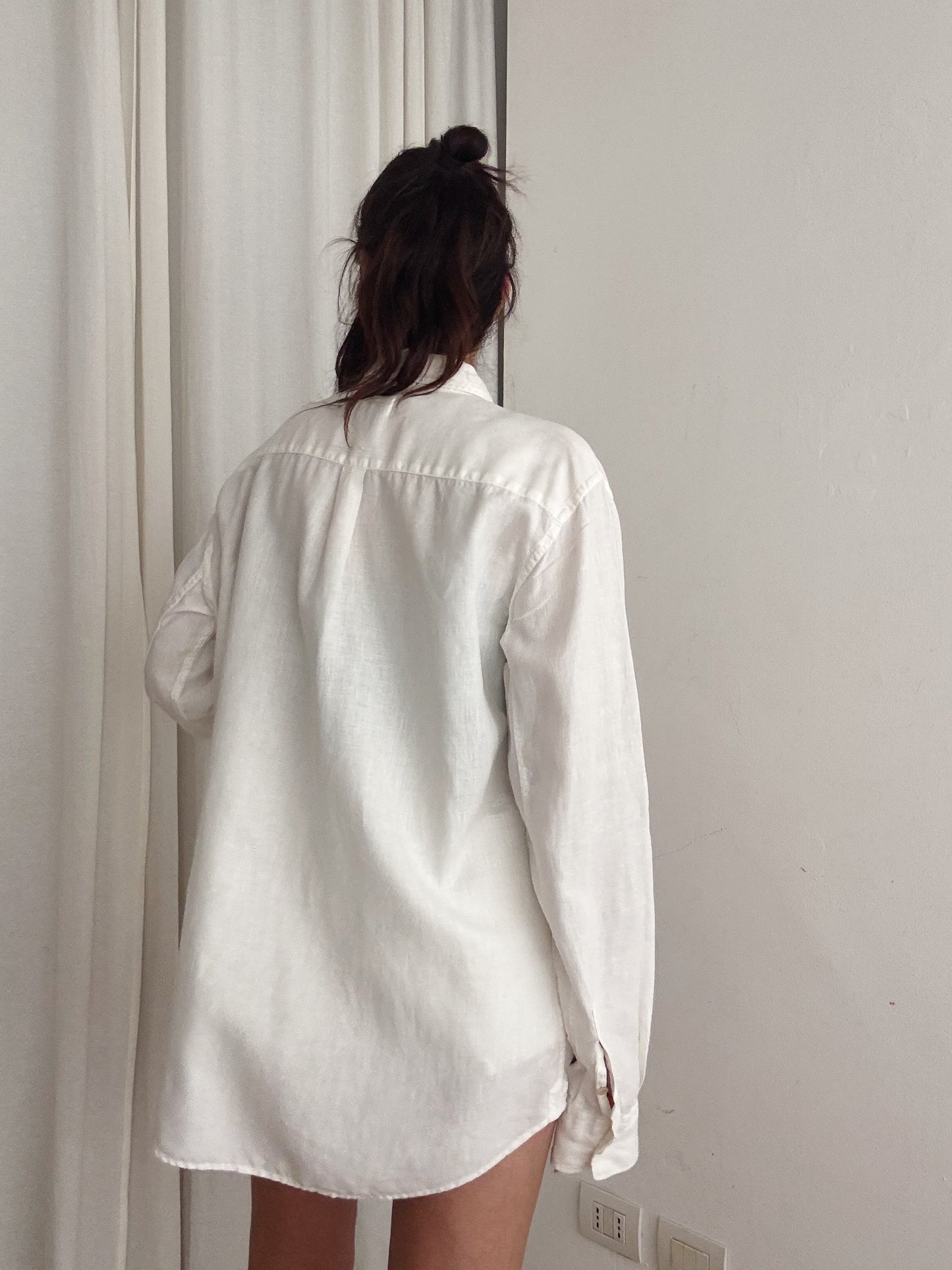 Camicia lino bianco XXL