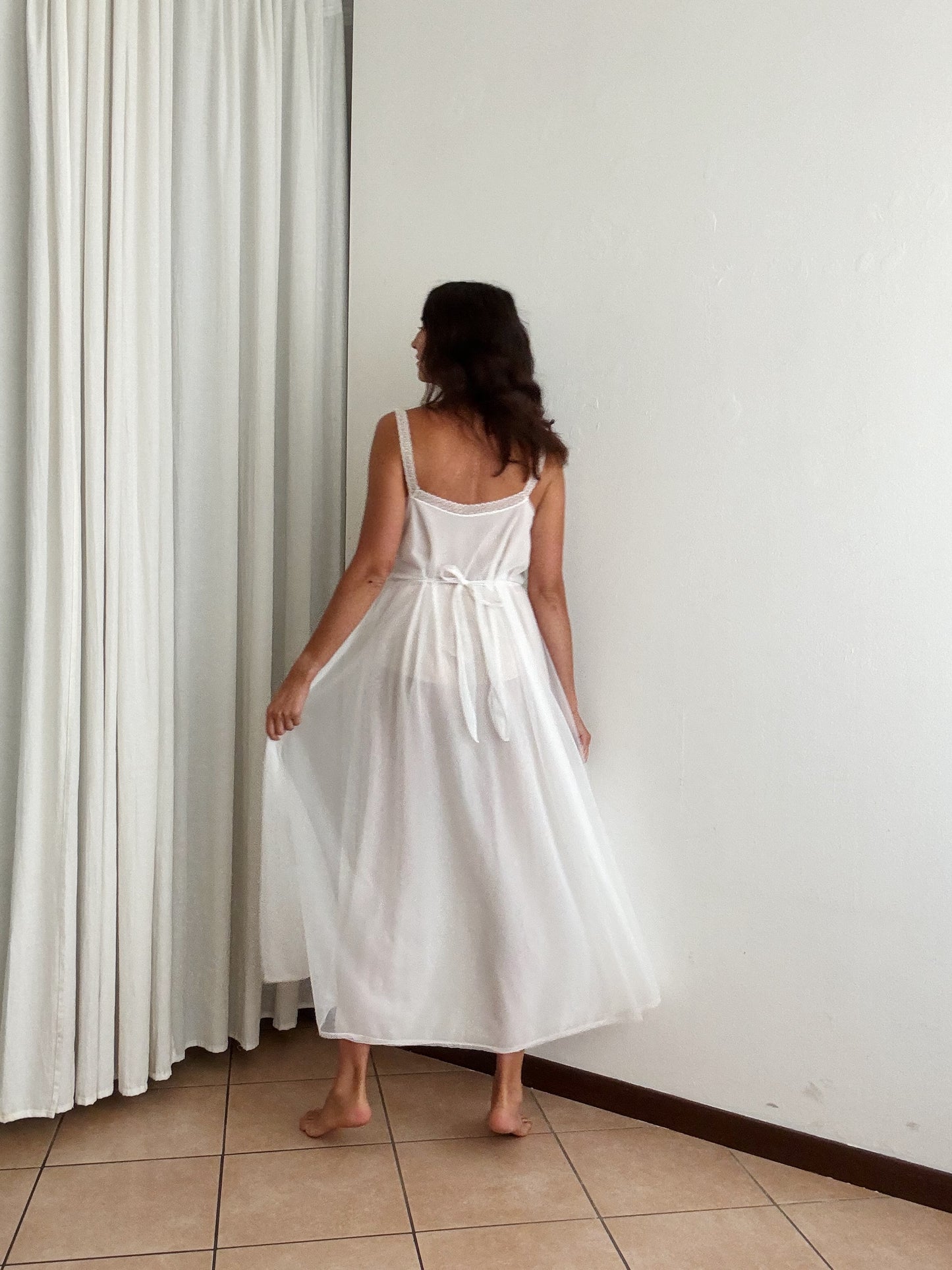 Slip dress bianco L