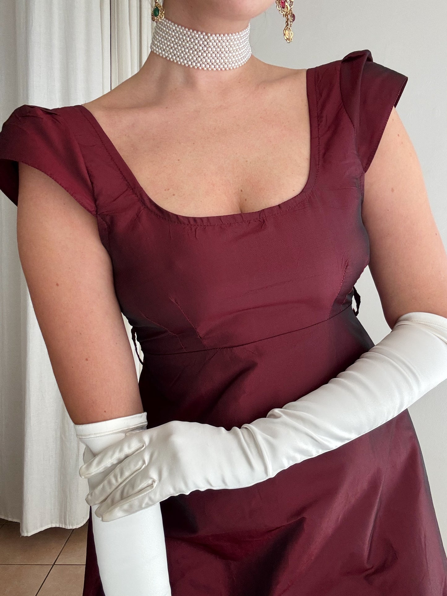 Abito bordeaux XS