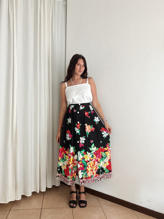 Gonna lunga floreale XS