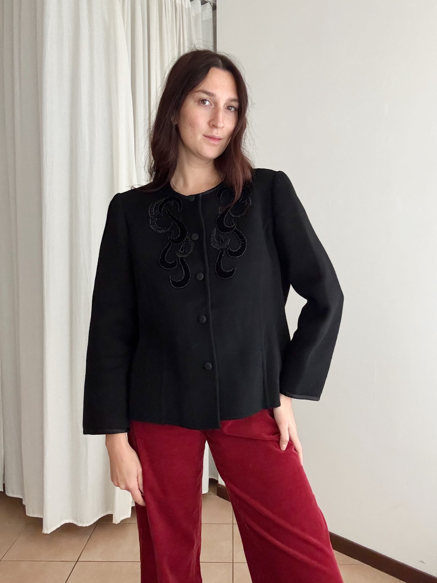 Giacca sartoriale nera M/L