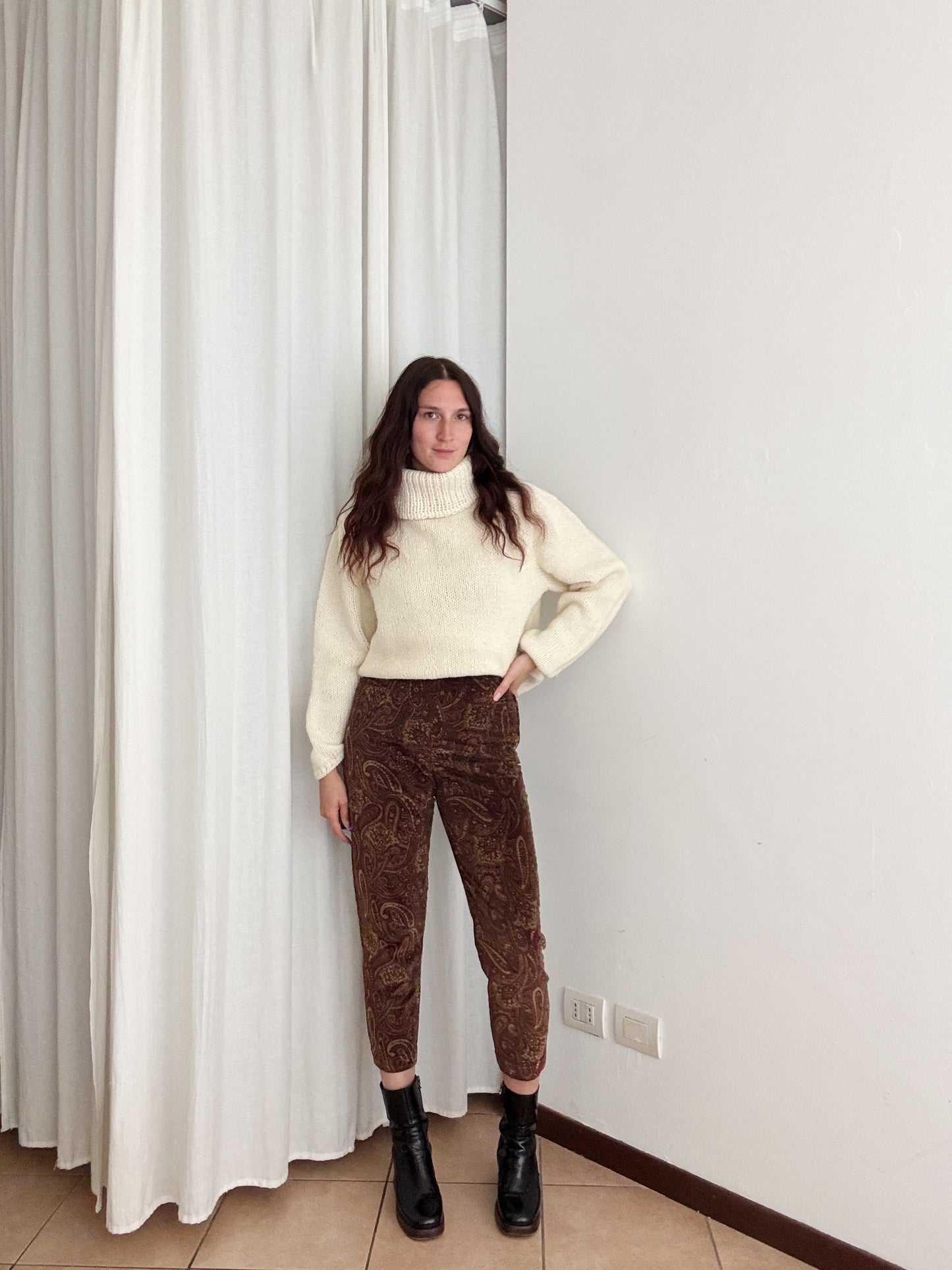 Pantaloni in velluto S