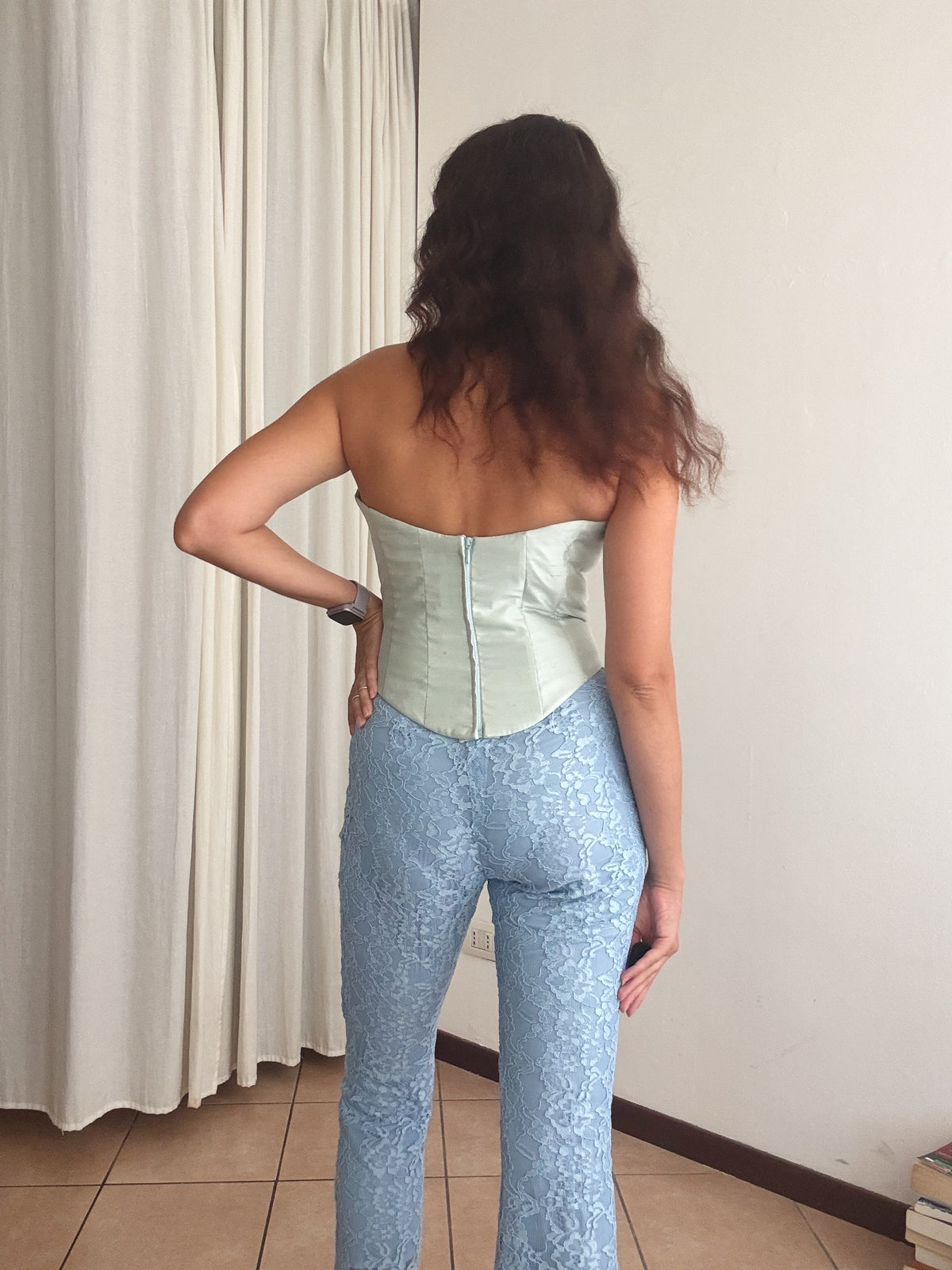 Corsetto verde acqua 40/42