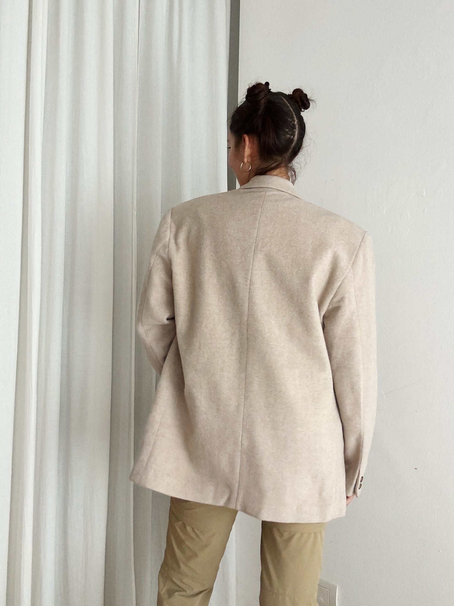 Blazer lana beige XL