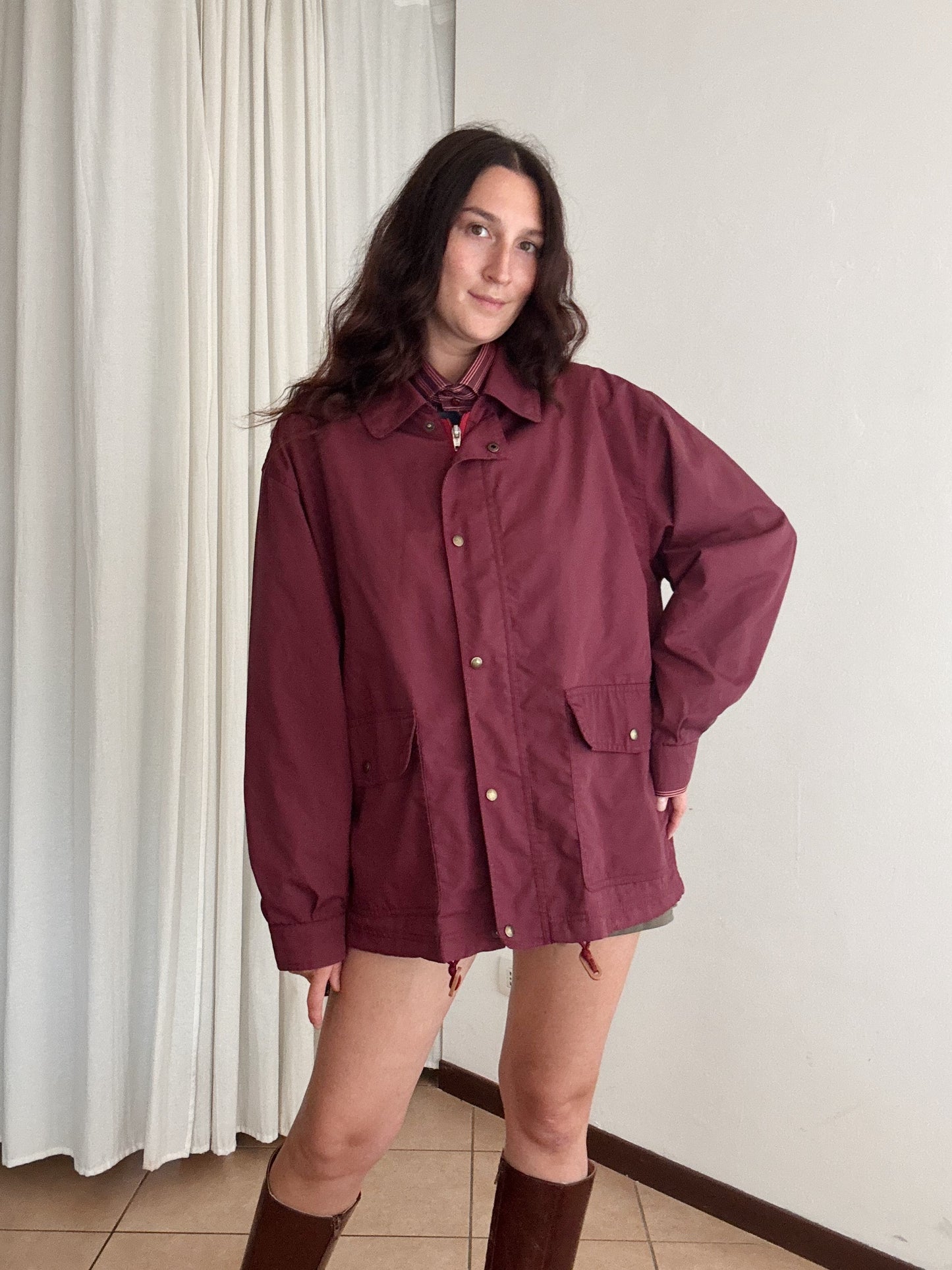 Giacca da uomo bordeaux L