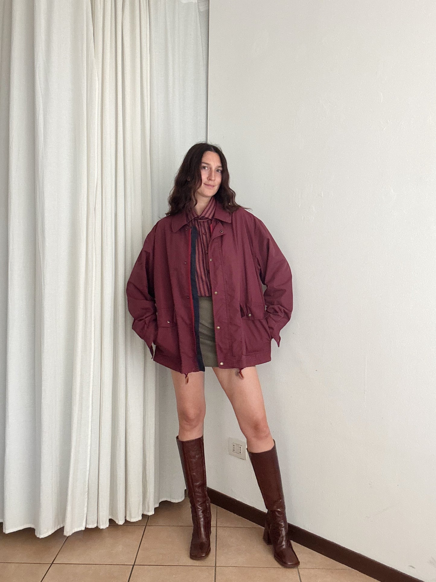 Giacca da uomo bordeaux L