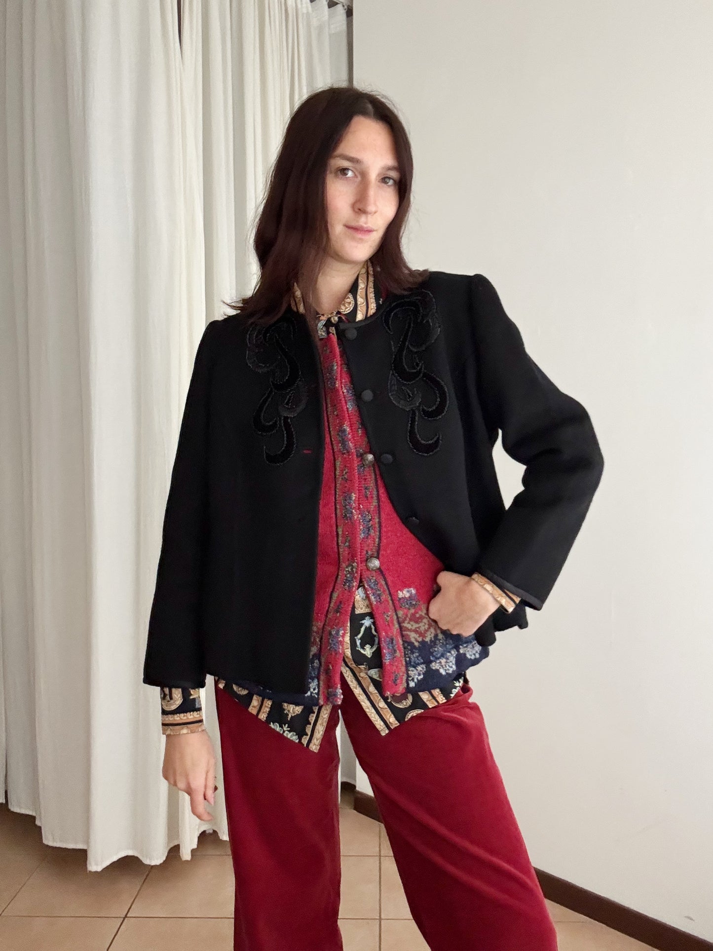 Giacca sartoriale nera M/L