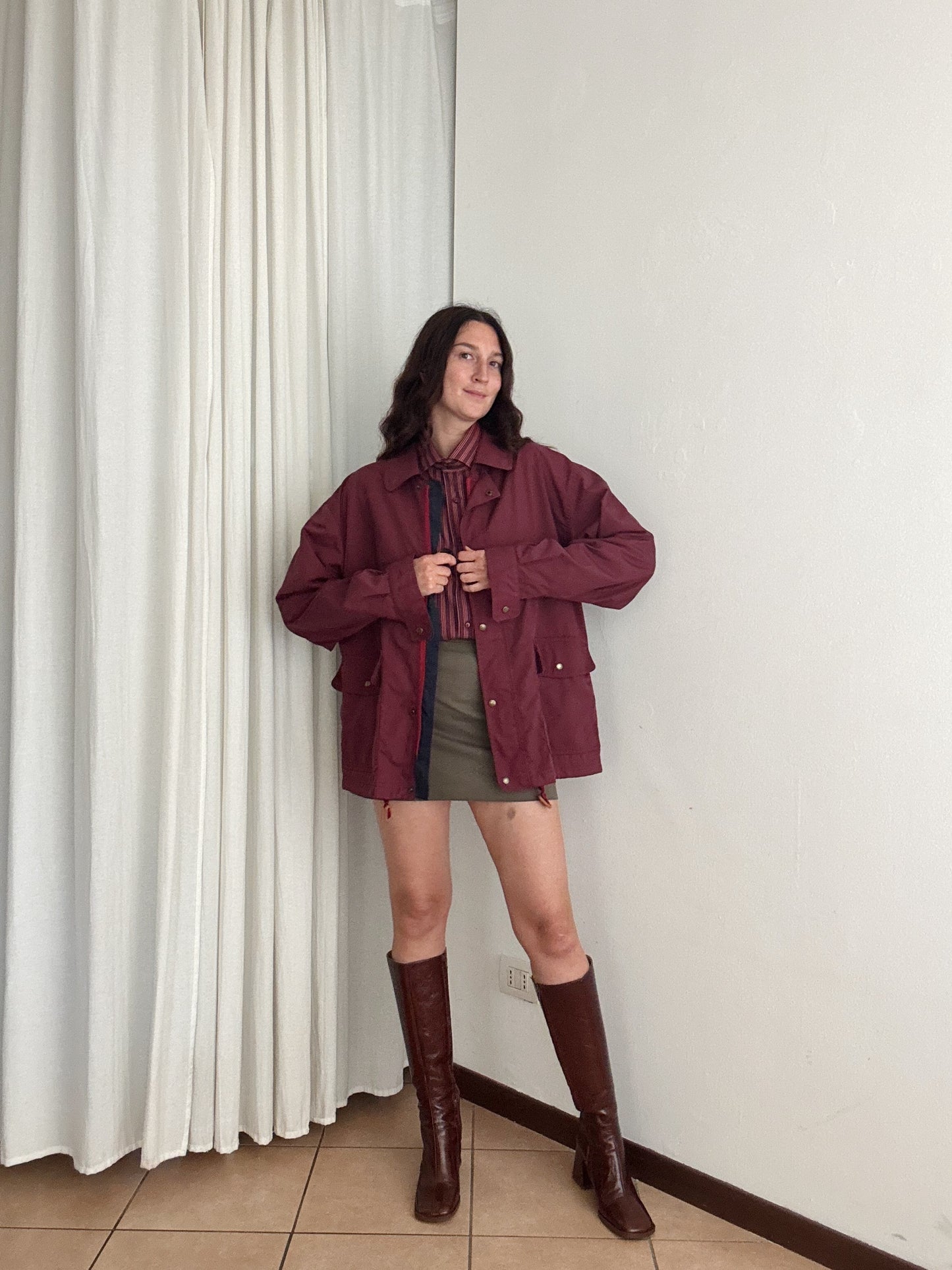Giacca da uomo bordeaux L