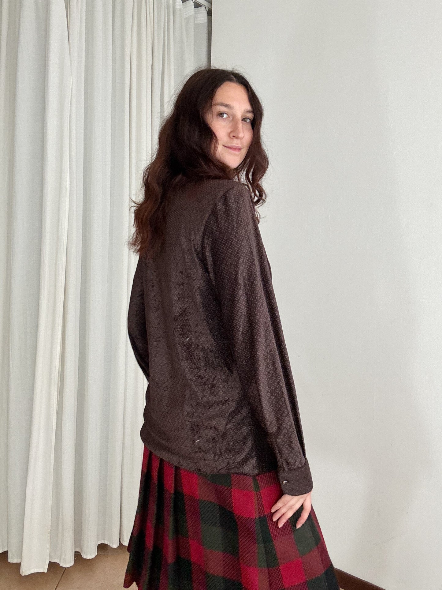 Camicia uomo in velluto XL