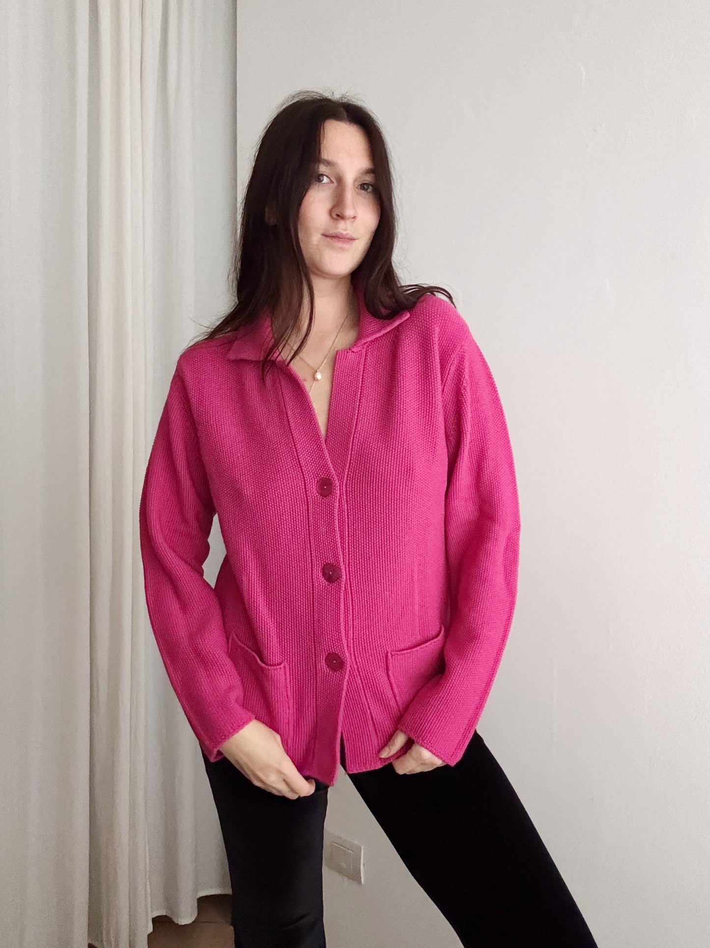 Cardigan fucsia M/L