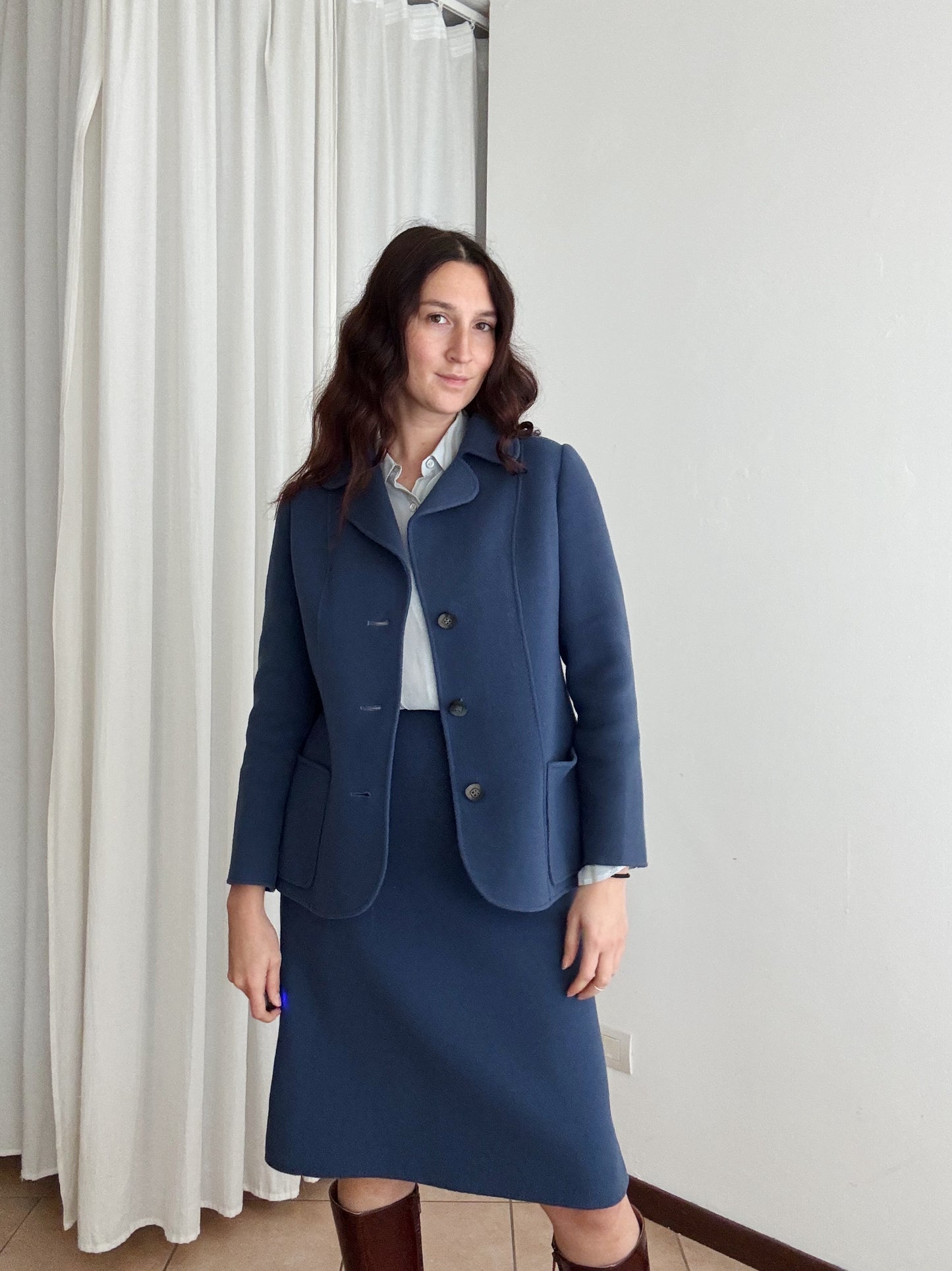 Completo lana blu 42