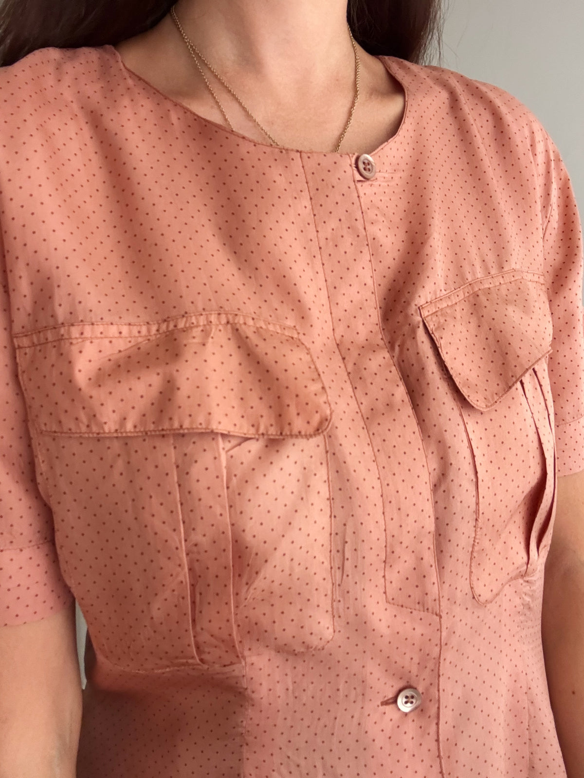 Camicia seta rosa 44