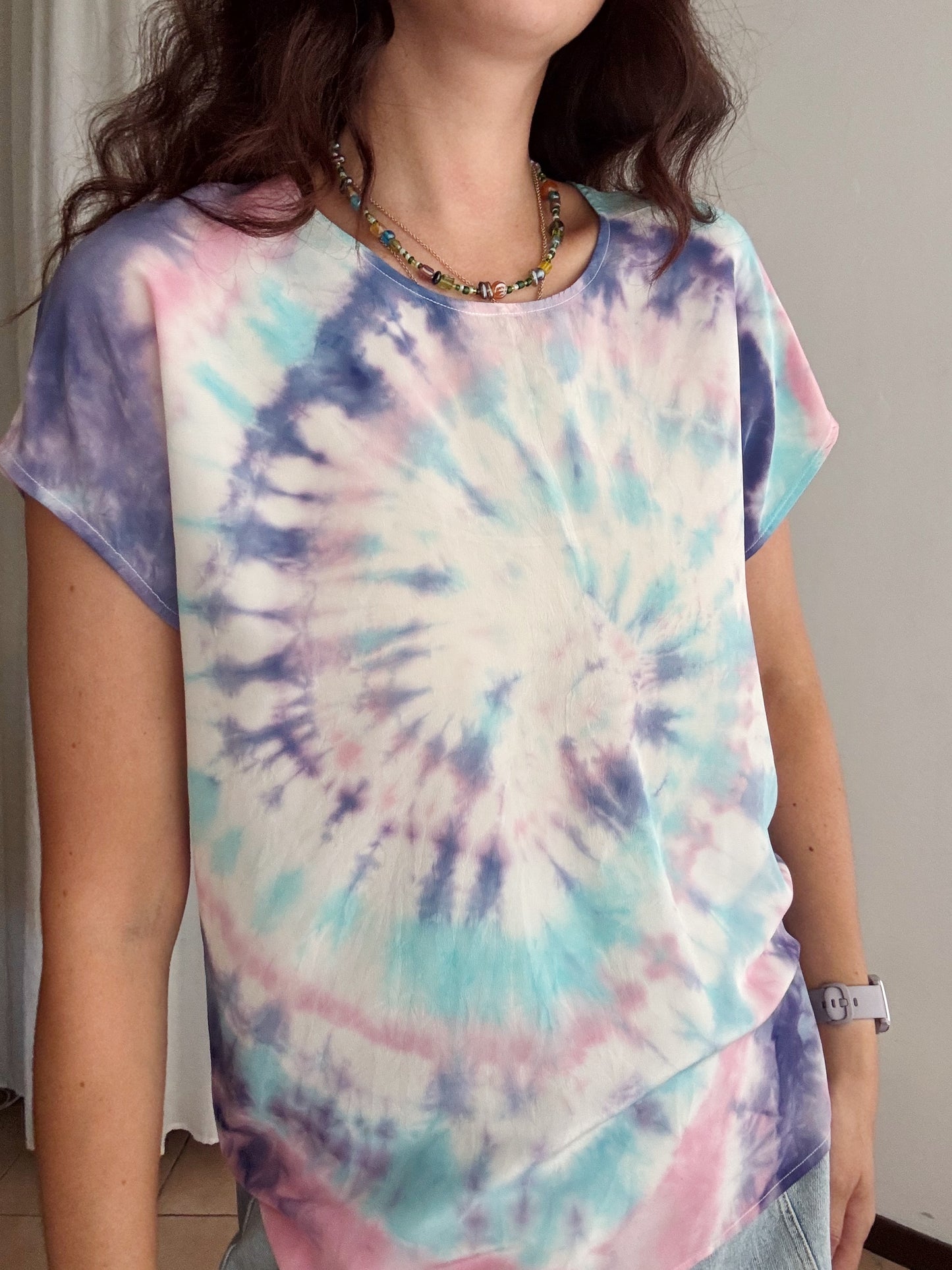 T-shirt in seta tie dye 44