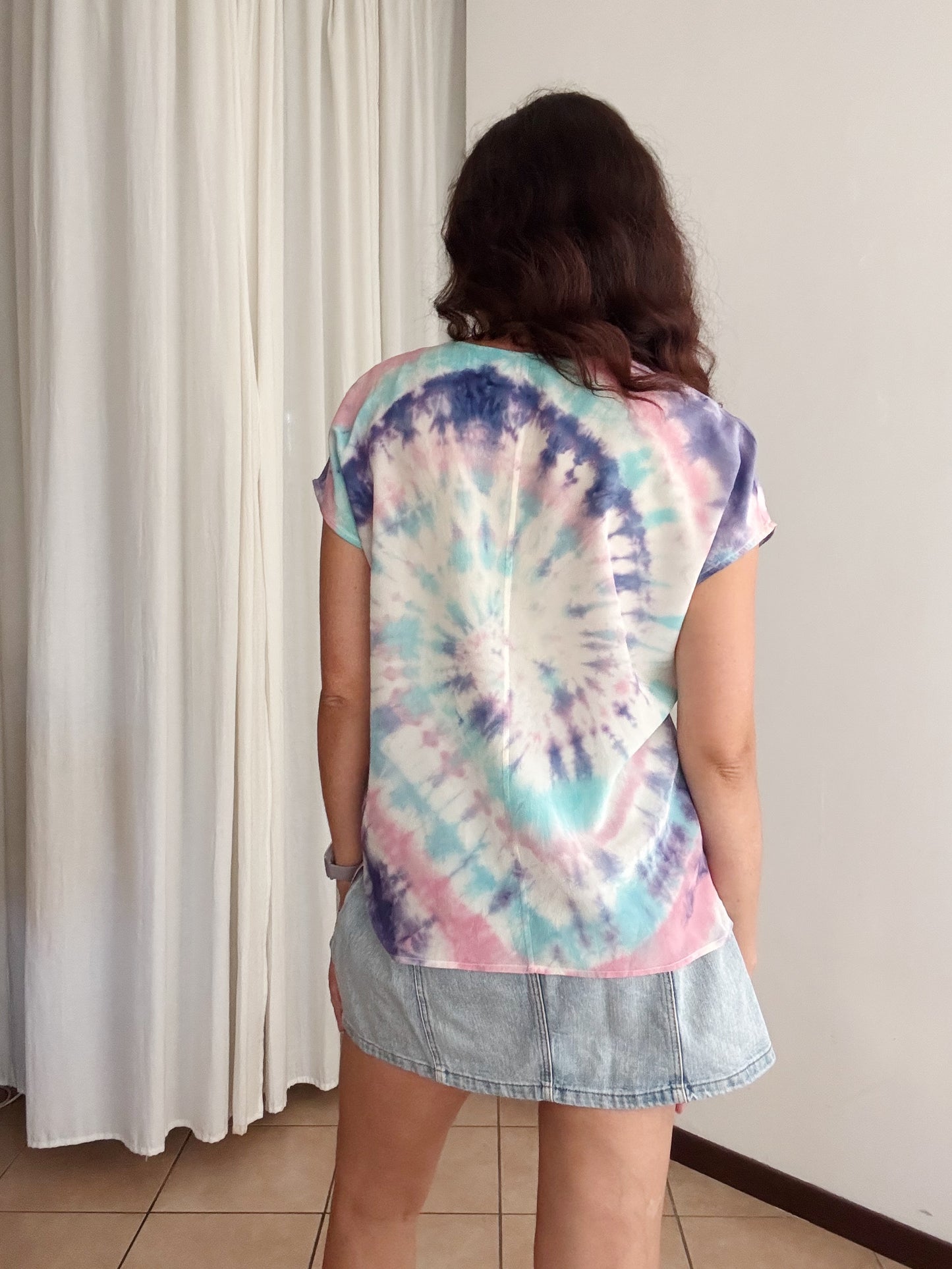 T-shirt in seta tie dye 44