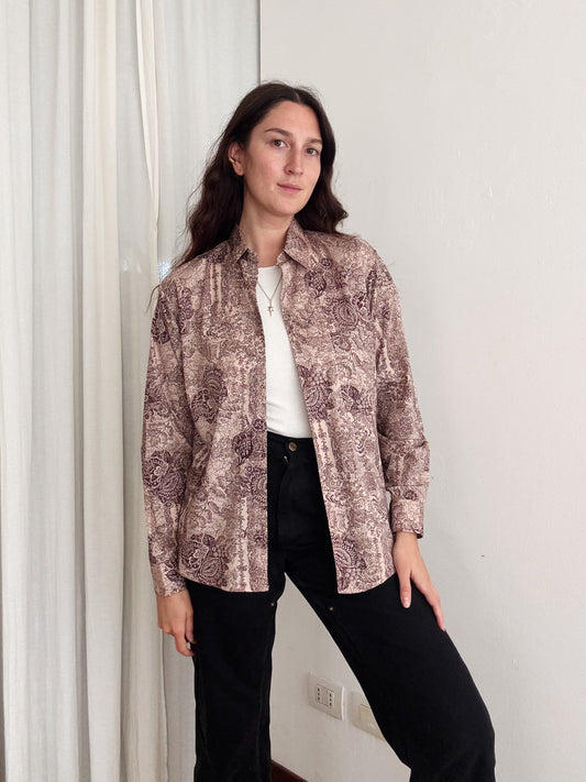 Camicia uomo rosa/bordeaux S