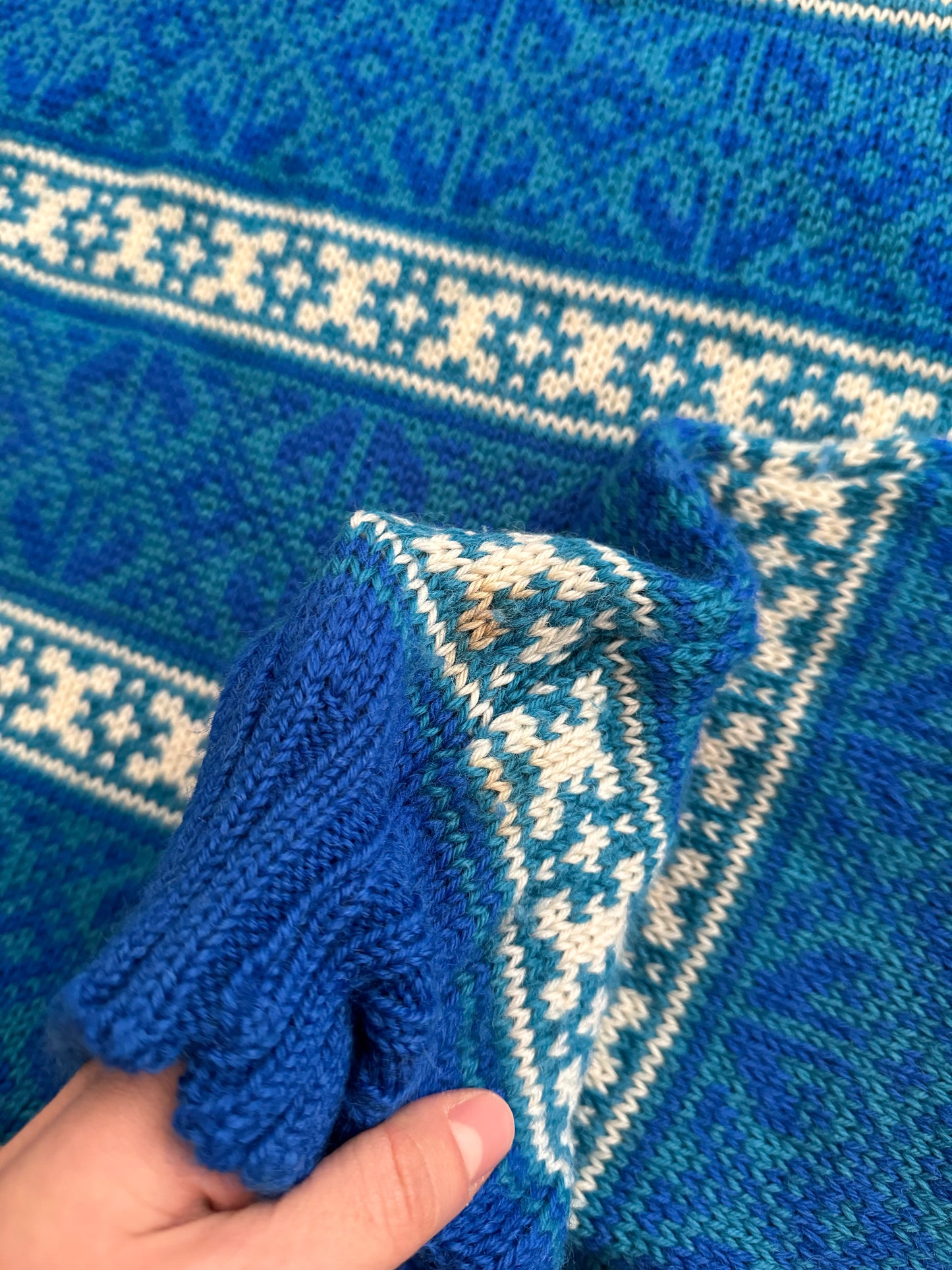 Maglione norvegese blu XL