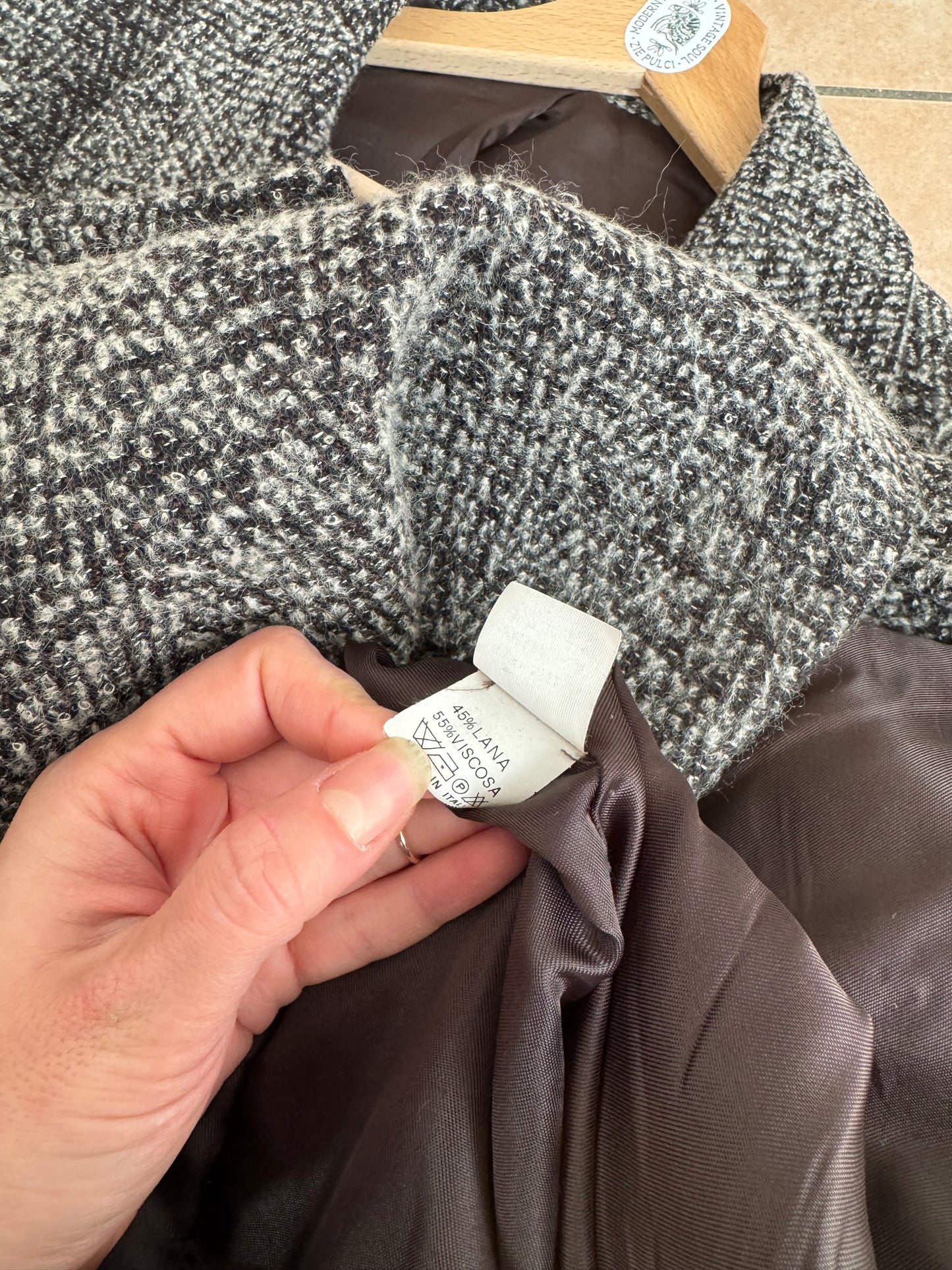 Completo lana grigio 42