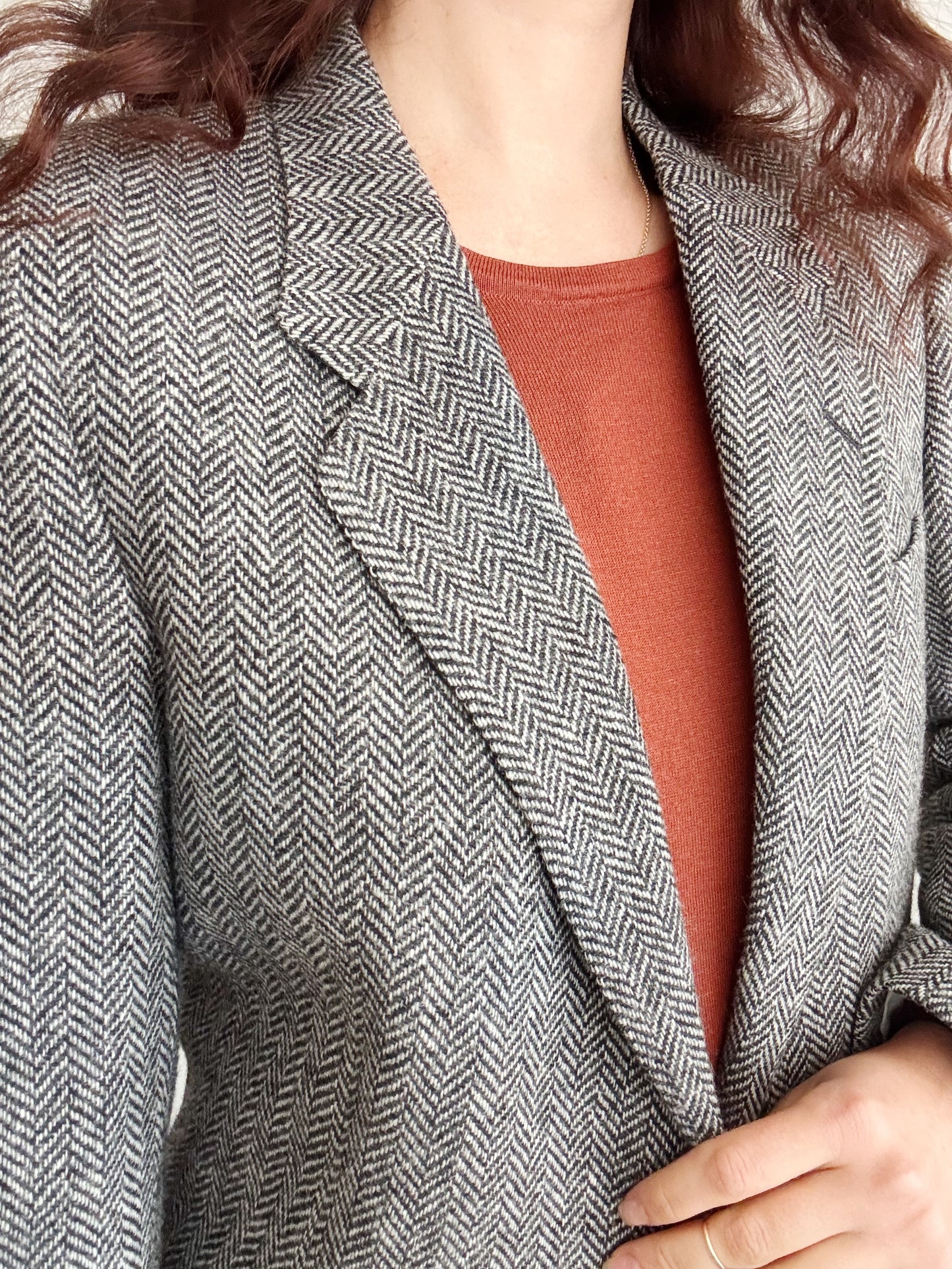 Blazer unisex spigato grigio 48