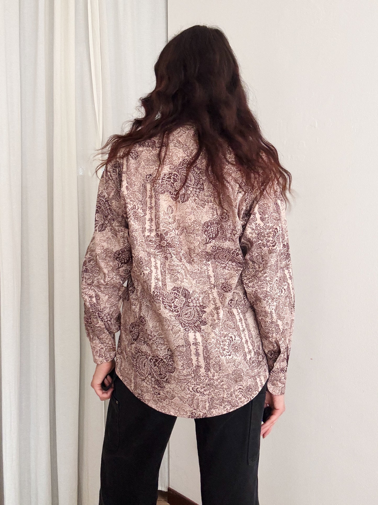 Camicia uomo rosa/bordeaux S