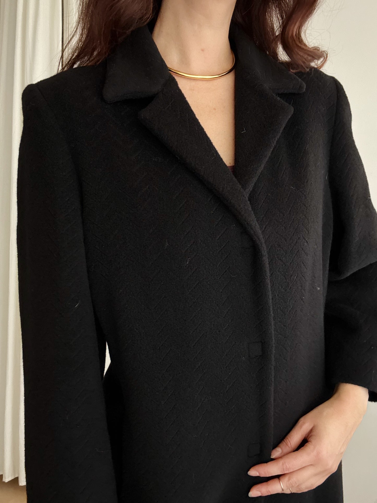 Cappotto lungo nero L