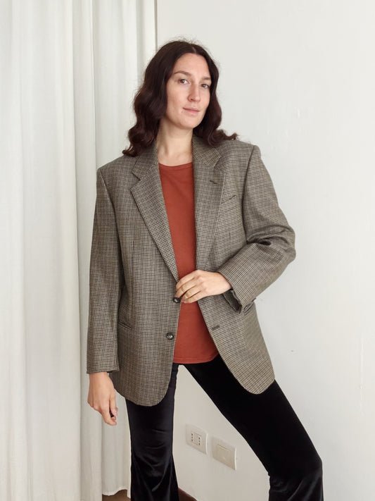 Blazer lana pied de poule 48