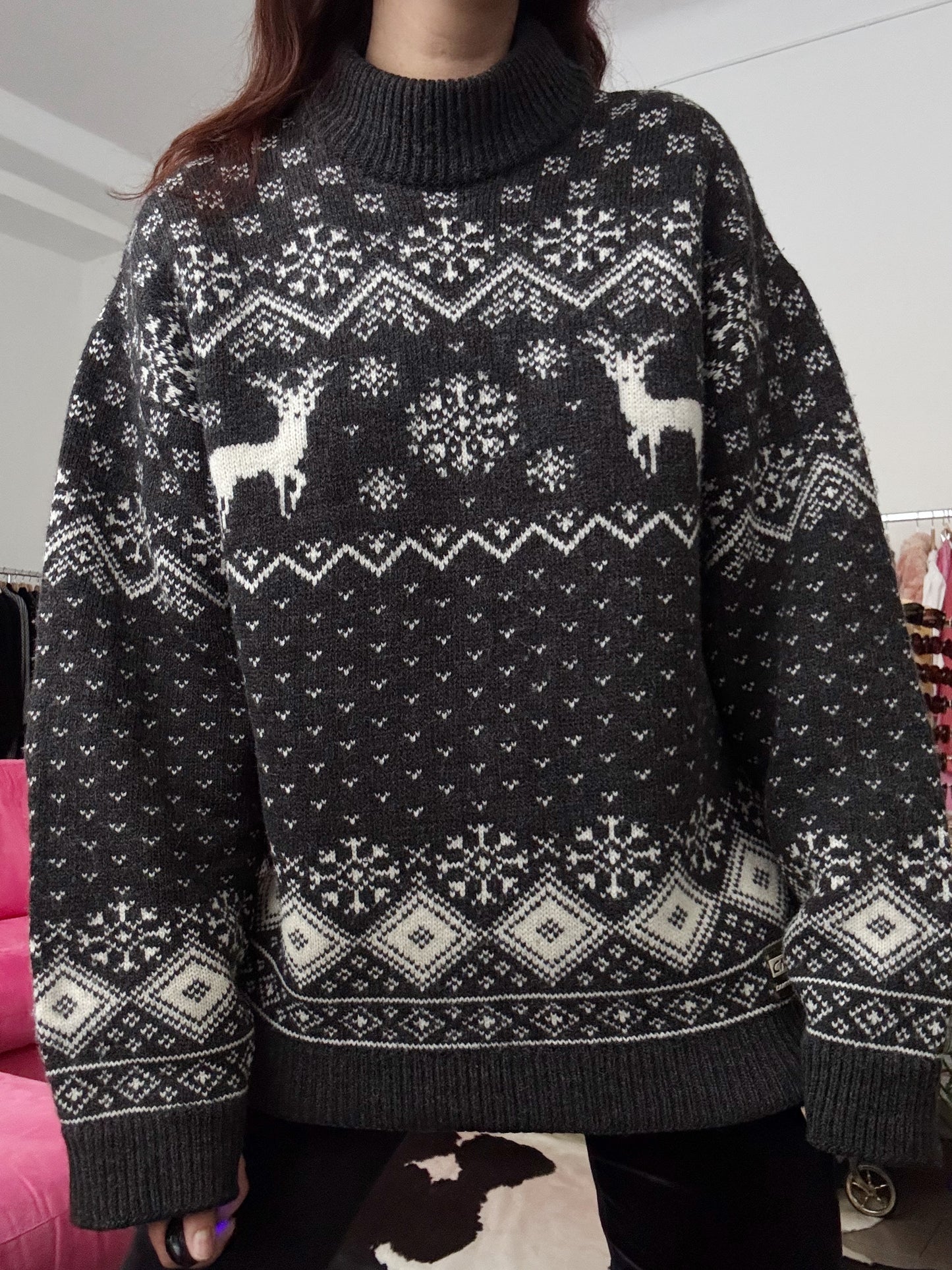 Maglione grigio CMP natalizio L