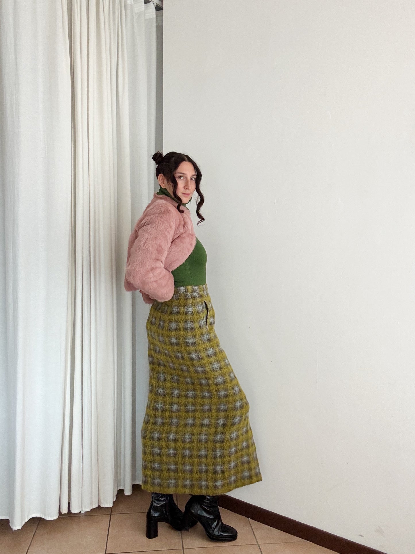 Gonna lunga lana mohair 44