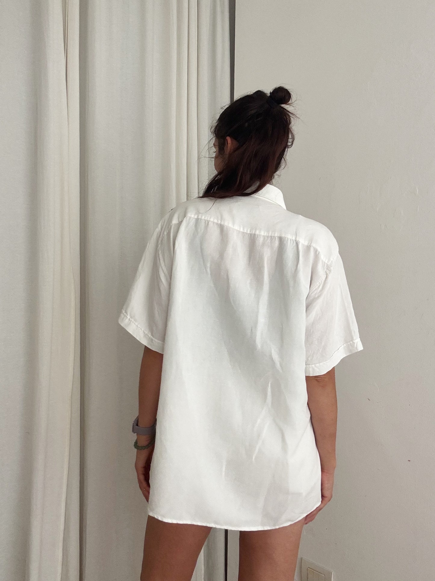 Camicia lino bianco XL