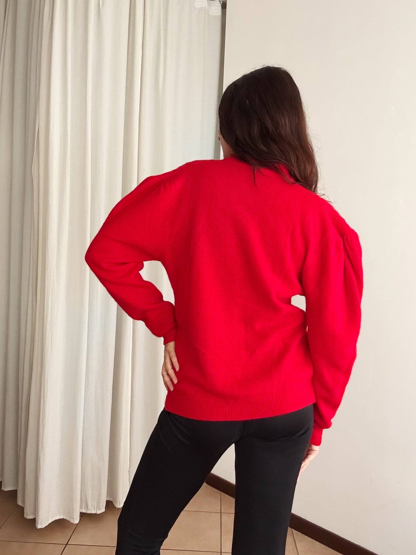 Maglione rosso M