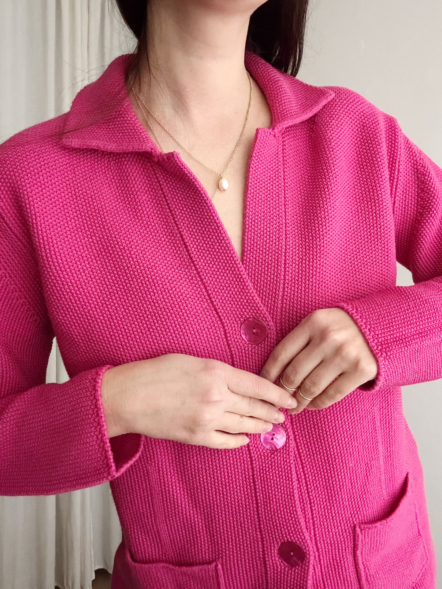 Cardigan fucsia M/L