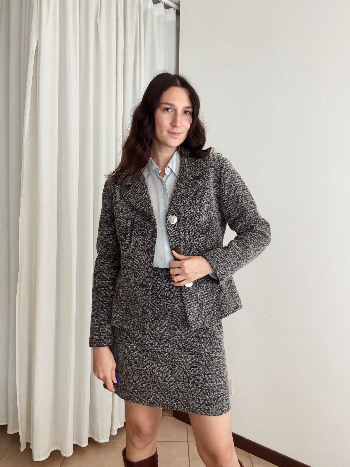 Completo lana grigio 42