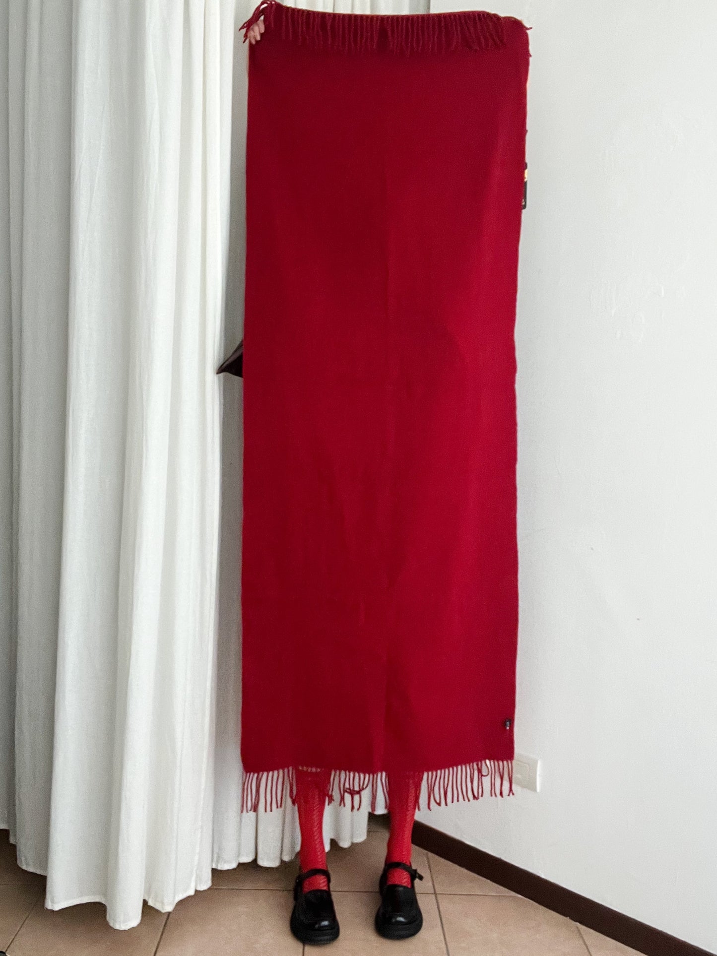 Sciarpa lana rossa